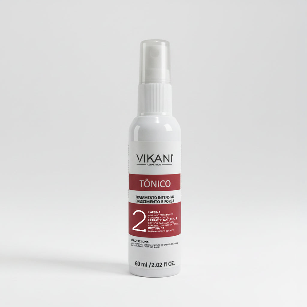 Tônico Capilar Crescimento, Força e Vitalidade 60mL - Vikani