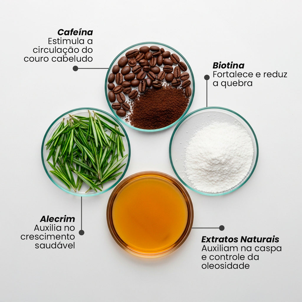 Tônico Capilar Crescimento, Força e Vitalidade 60mL - Vikani
